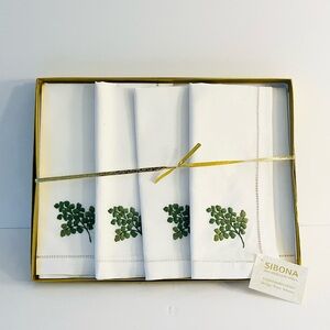 Embroidered Cotton Napkins Set of 4